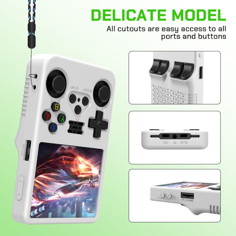 Retro Handheld Game Console R36S - เคสซิลิโคนป้องกันสำหรับเครื่องเล่นเกมพกพา R36S 360 ° อุปกรณ์เสริมเกมแบบป้องกันแรงกระแทกและรอยขีดข่วนเต็มรูปแบบ[SU]