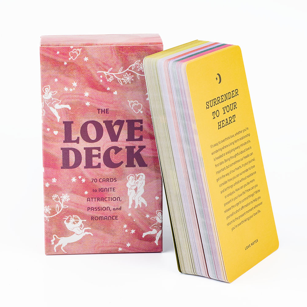 Tarot Cards Deck With Guidebook - The Love สำรับไพ่70ชิ้น, ไพ่ทาโรต์ผู้โชคดีการ์ดเกมปาร์ตี้เกมกระดาน