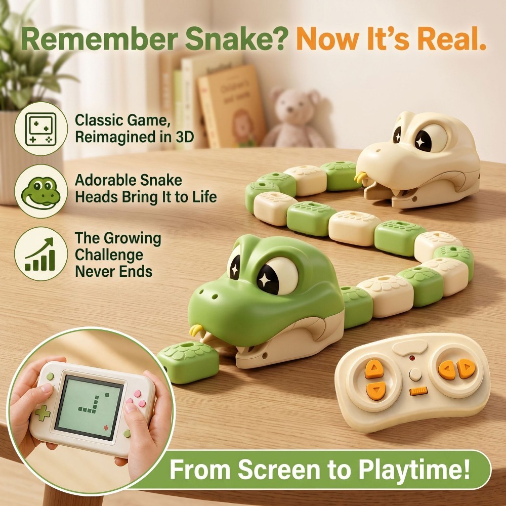 Remote Control Toys - ของเล่นงูแม่เหล็กควบคุมระยะไกลแบบแข่งขันสองคน รถบังคับวิทยุแบบแม่เหล็ก