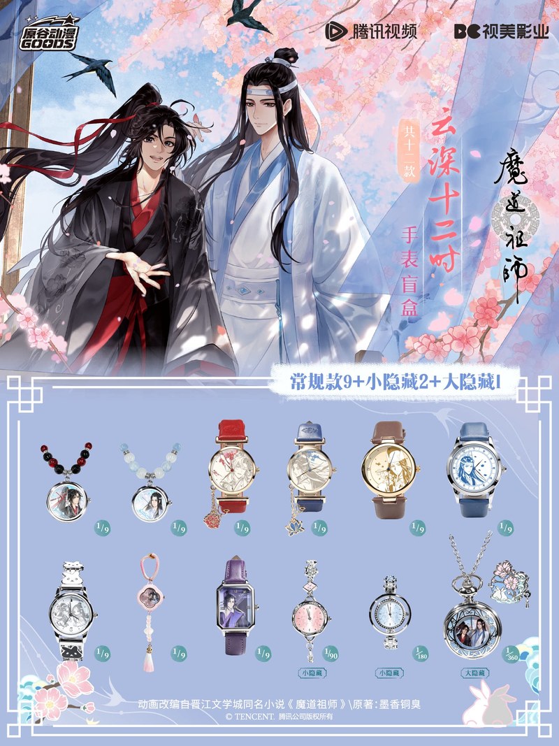 Anime Action Figure Blind Box - Mdzs Acg Goods จี้นาฬิกา The Untamed