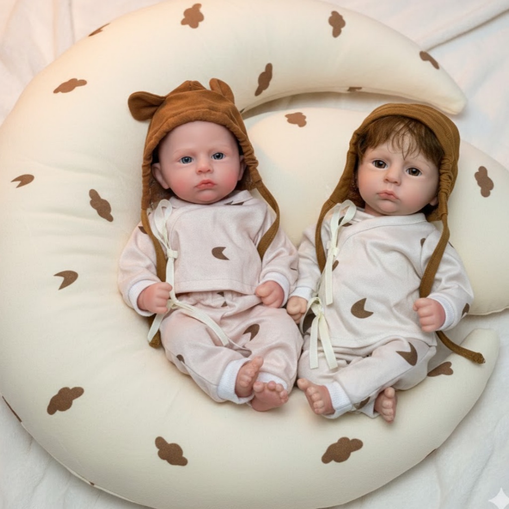 Reborn Baby Doll Silicone Realistic - ตุ๊กตาซิลิโคน AnjoDoll ขนาด 33 ซม. แบบทาสี/ไม่ทาสี