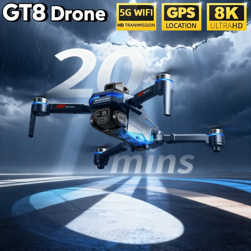 โดรน HOT สำหรับ LSRC GT8 กล้อง - Fpv Brushless Rc Drone 4K บทวิจารณ์และราคา