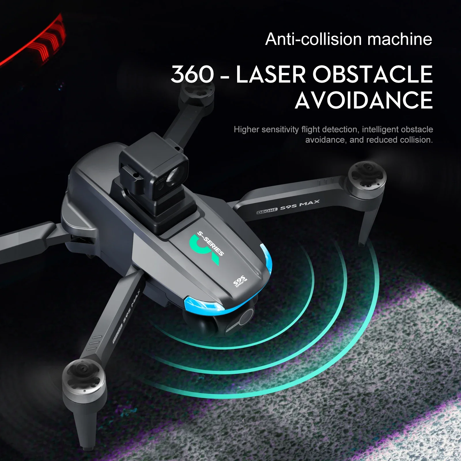 ใหม่S9S MAX MINI Drone 4K 2 แก - Fpv Brushless Rc Drone 4K บทวิจารณ์และราคา