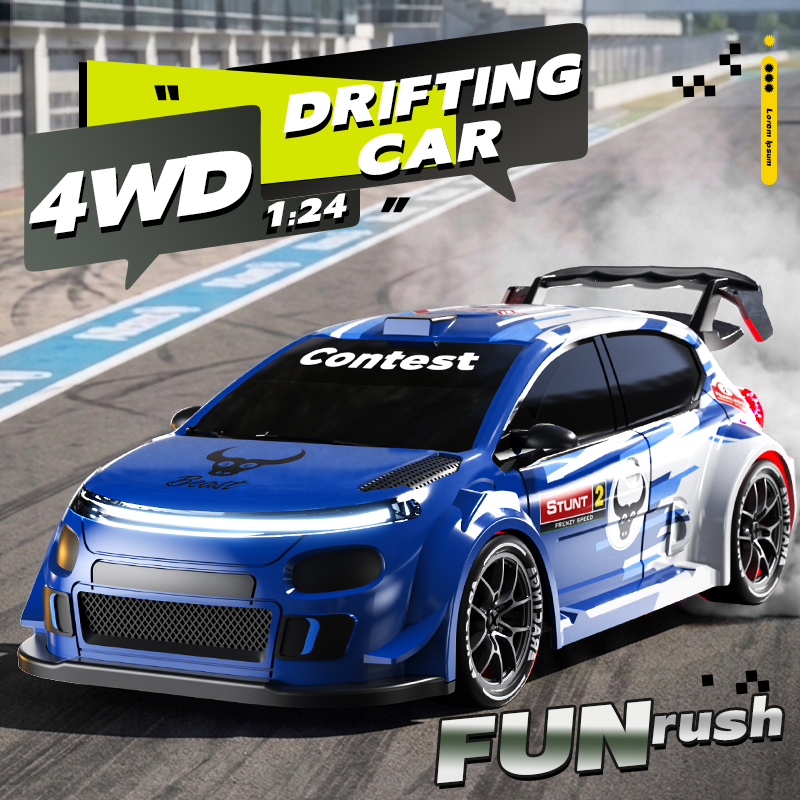 รถดริฟท์ RC ขนาด 1:24 ขับเคลื่ - Rc Drift Car 1 24 Scale 4Wd บทวิจารณ์และราคา