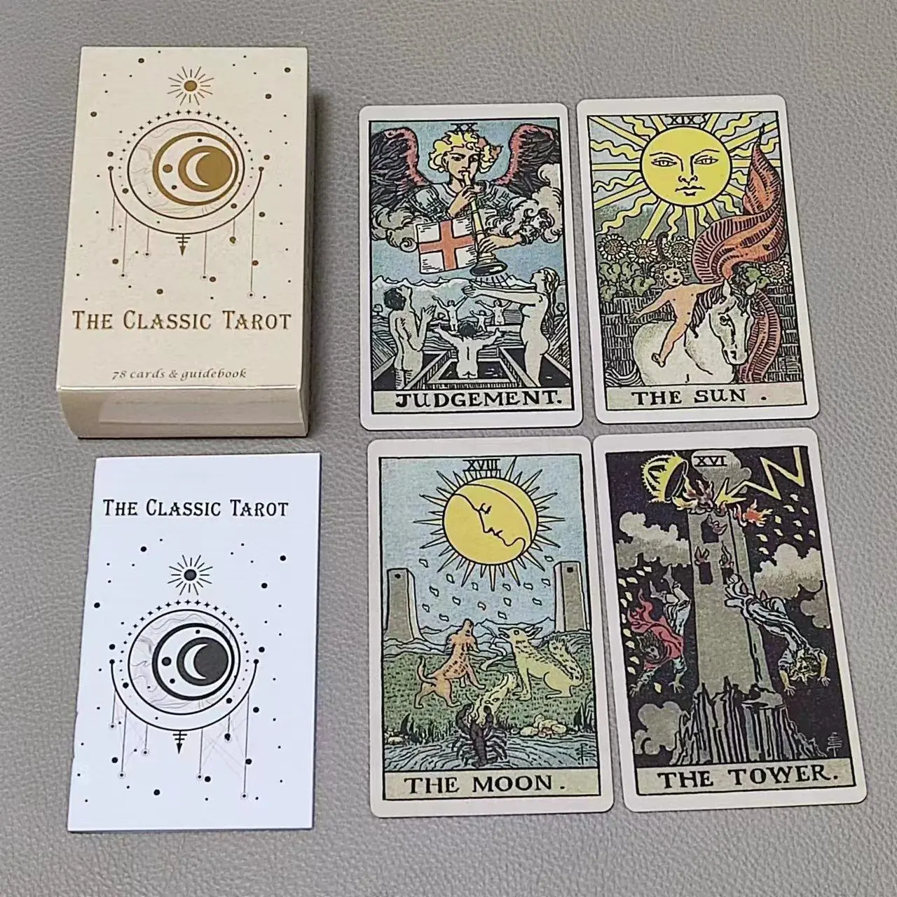 ไพ่ทาโรต์78ใบแบบคลาสสิกขนาด10. - Tarot Cards Deck With Guidebook บทวิจารณ์และราคา