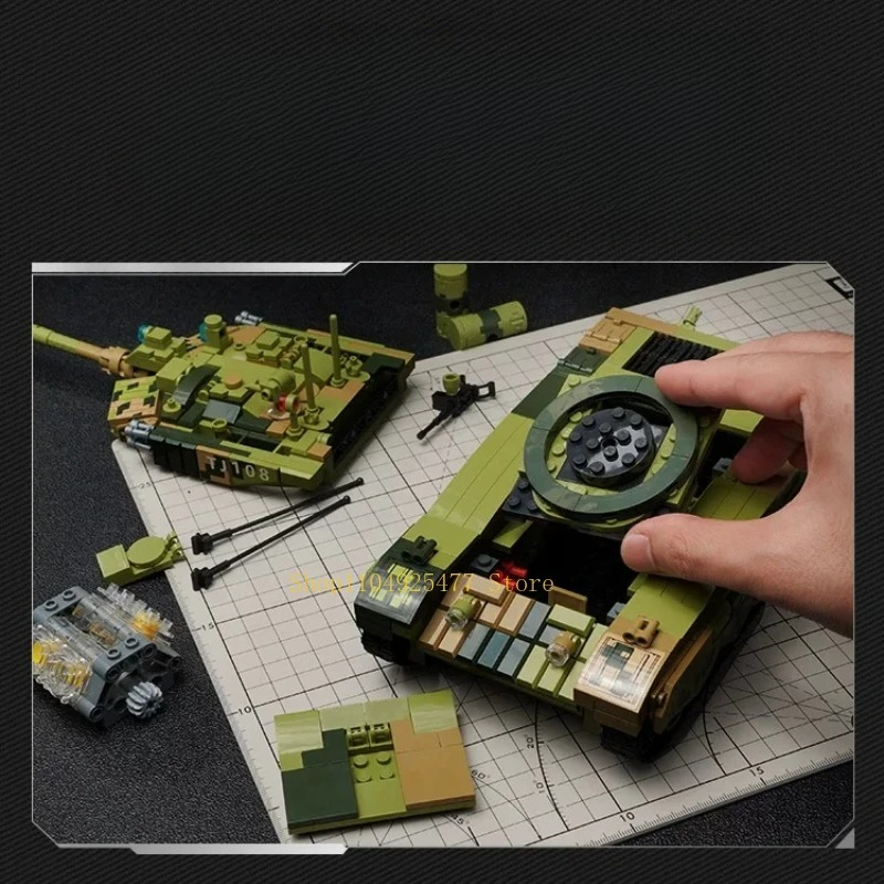 KEEPPLEY บล็อกตัวต่อรถถังรบหลั - Lego Compatible Military Tank บทวิจารณ์และราคา
