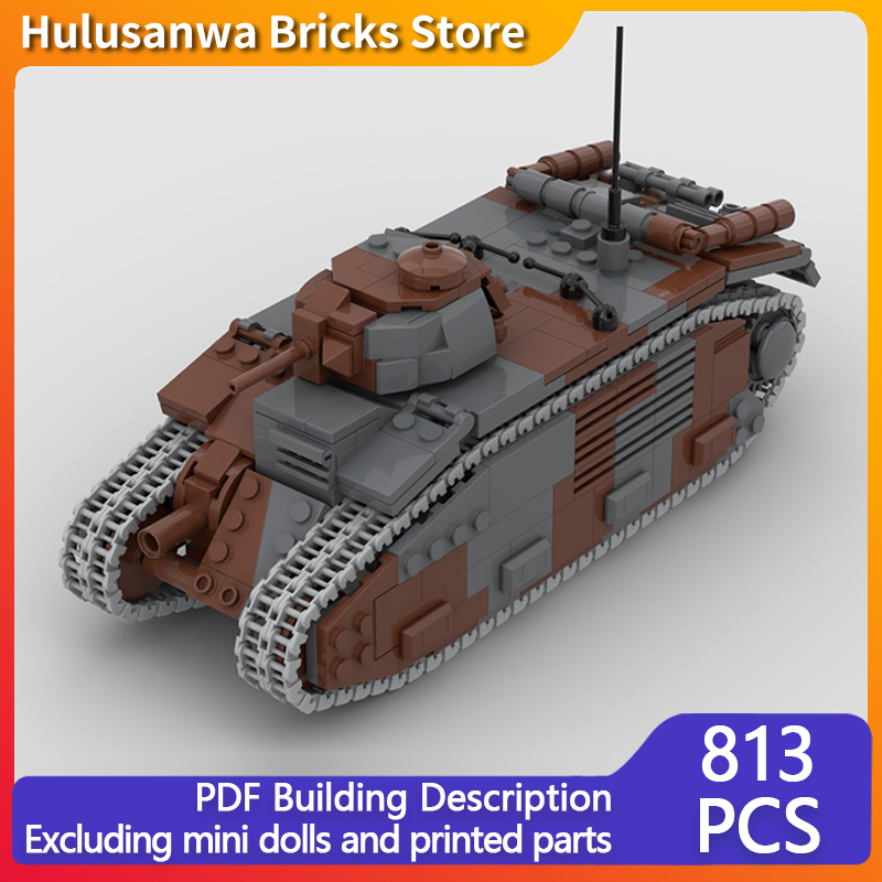 รถถังทหาร B1 Bis รุ่น MOC ตัวต - Lego Compatible Military Tank บทวิจารณ์และราคา